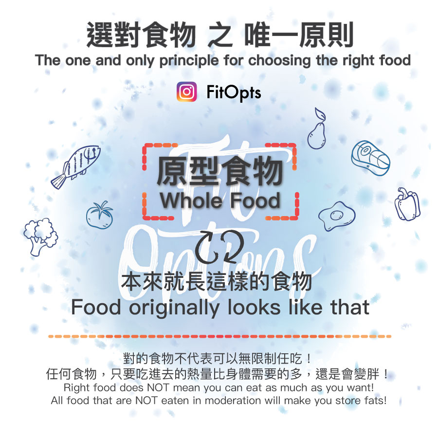 選對食物 之 唯一原則